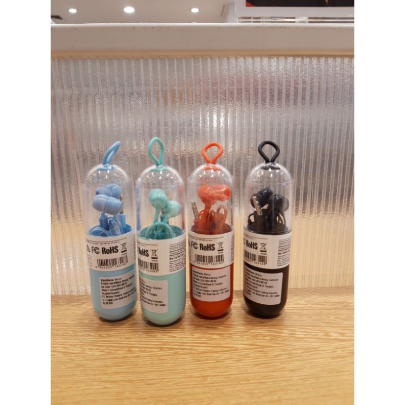 Earphone Miniso kapsul Colourfull Music