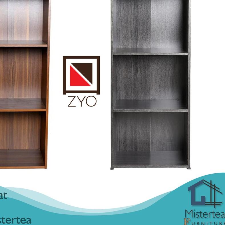 ➮ RAK ZYO SERBAGUNA KAYU PARTIKEL 3 SUSUN / Rak Buku / Rak Baju / Rak Kaset / Rak susun/ kayu partik