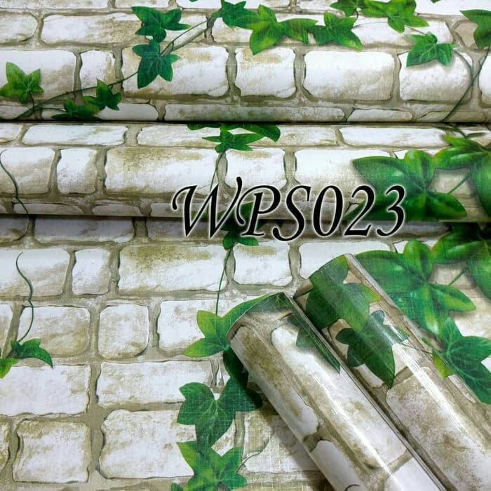 PAKET 5 ROLL Wallpaper Dinding Wallstiker Wallpaper Stiker Karakter Ukuran 45 cm x 5 meter MOTIF BATA