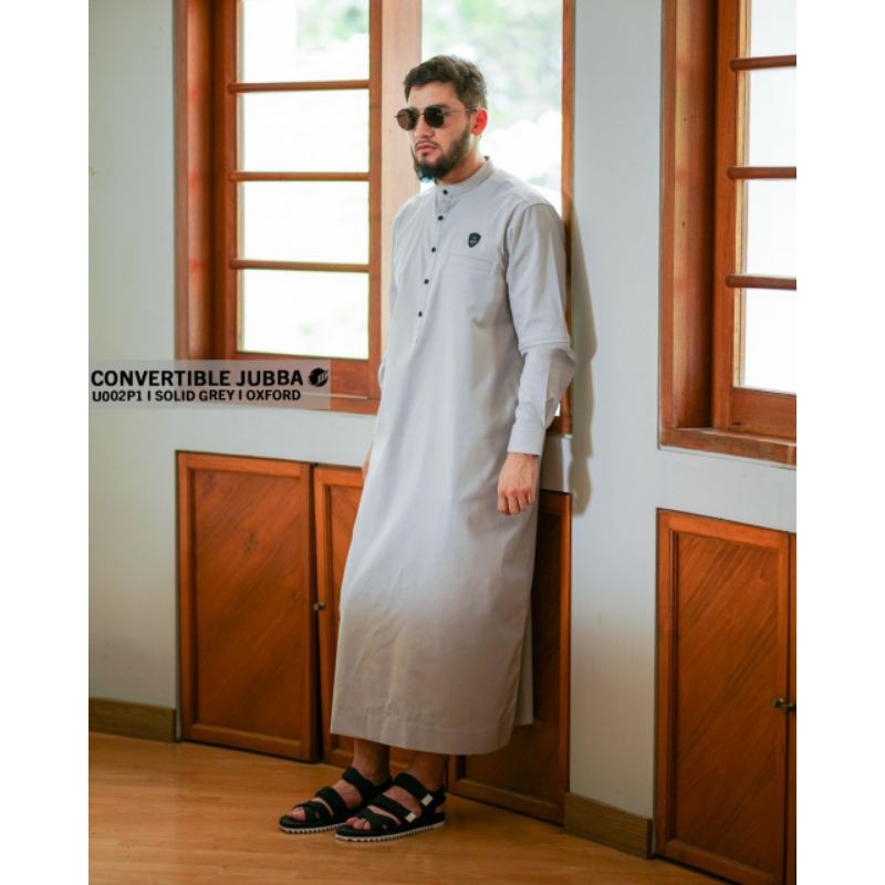 SAMASE CONVERTIBLE JUBBA SOLID GREY