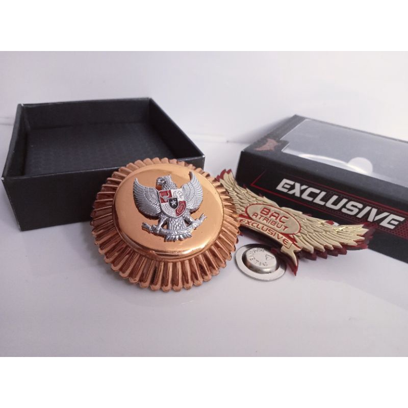 Tanda jabatan Lurah/Kades Perunggu besar Magnet