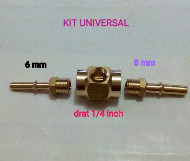 Paket untuk membuat preasure gauge alat ukur fuelpump universal tampa selang dan presure gauge