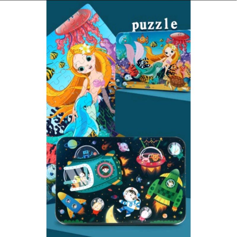 jigsaw puzzle 100pcs,puzzle kaleng 100pcs,jigsaw puzzle anak