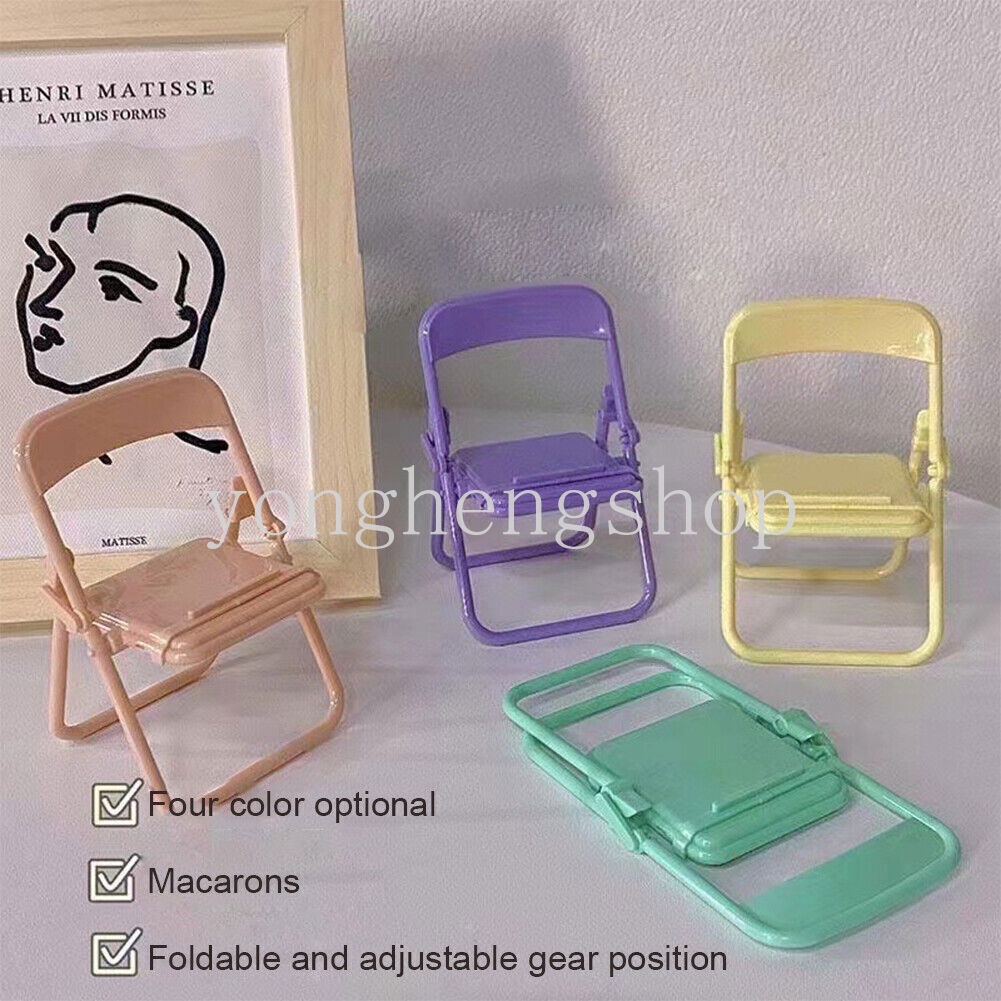 Ins Stand Holder / Dudukan Ponsel / Tablet Universal Desain Kursi Mini Portabel Untuk Dekorasi Meja / Hadiah Anak