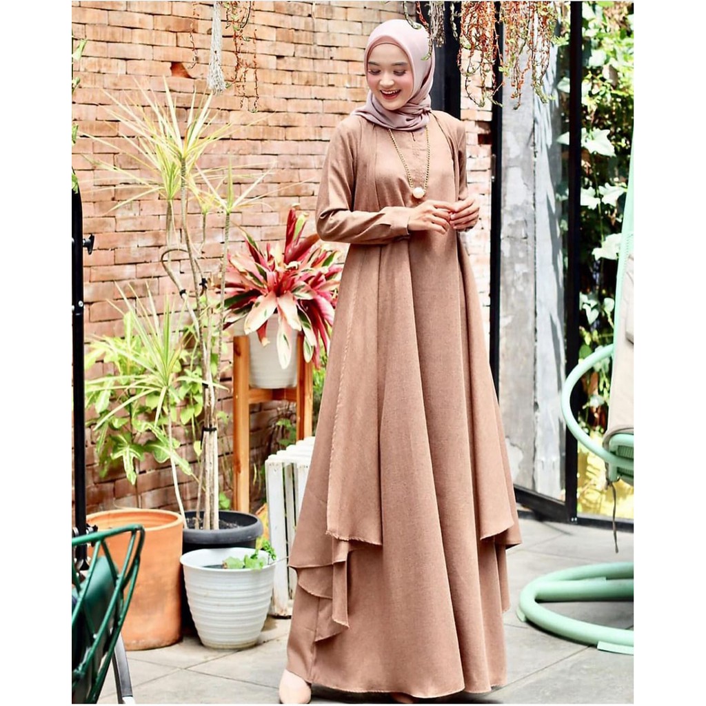 GF -  ALANA MAXI matt SHAKILA HQ size S M L XL DRESS TERBARU FASHION muslim TERLARIS BAHAN SHAKILA