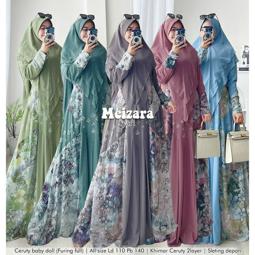 GAMIS PESTA SYARI ABSTRAK MEIZARA