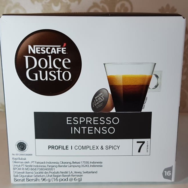 

Kopi - Nescafe Dolce Gusto Espresso Intenso - New (16 Pods/Box)