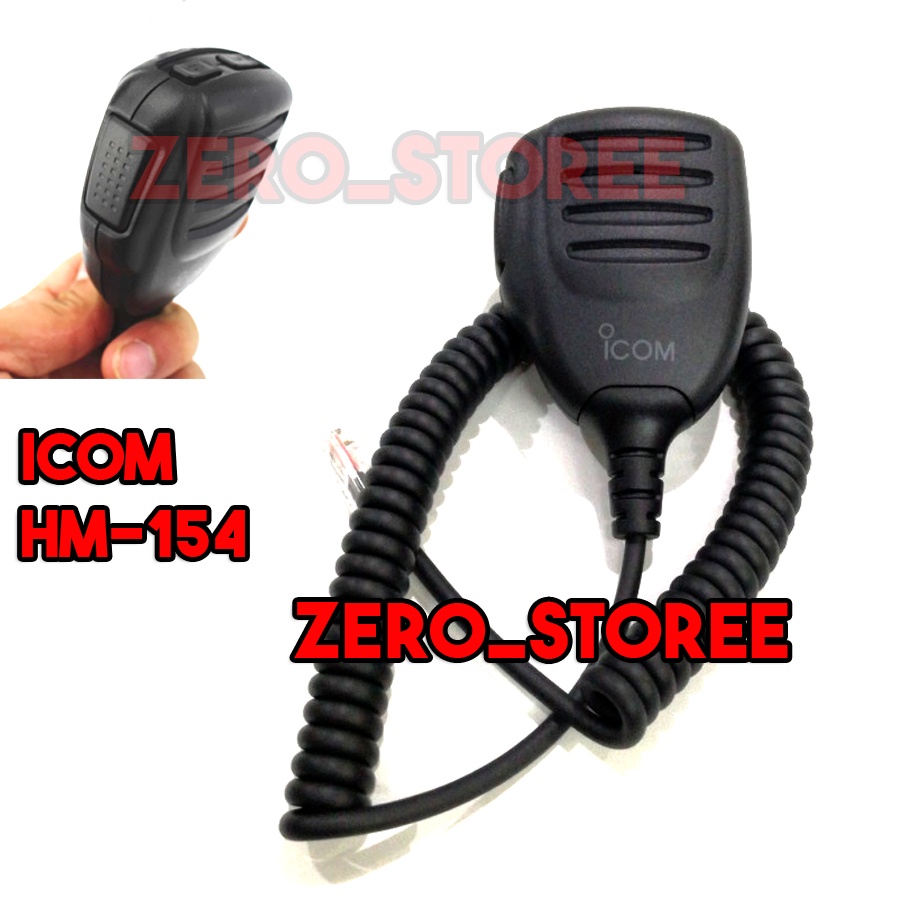 Mic HM-154 Mig HM154 Mik HM 154 RIG ICOM 2300 IC-2300 2300H ICOM bkn HM133 HM133V HM152 HandMig HandMic BKN HM152 HM-152 HM 152 Microphone mikrofon ICOM RIG