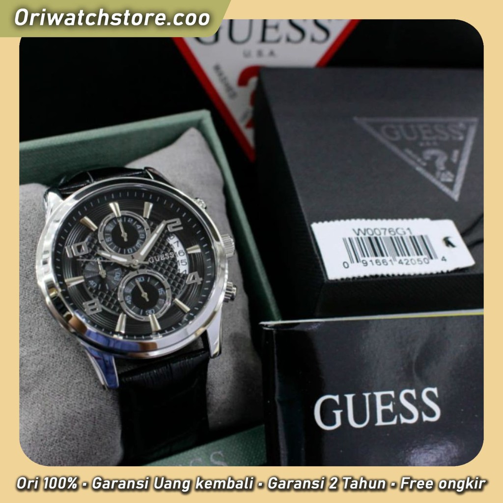 TERLARIS GUESS ORIGINAL GARANSI W0076G2 W0076G1 W0076G4 W0380G1 JAM TANGAN PRIA ORI ANALOG