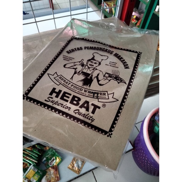 

kertas nasi / kertas minyak / kertas pembungkus makanan isi 100 lembar