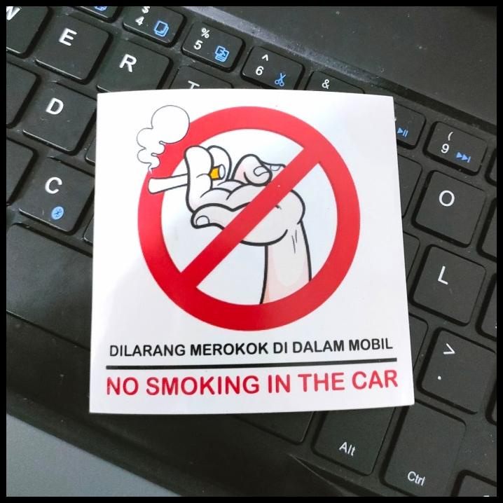 

Stiker Dilarang Merokok Di Dalam Mobil No Smoking Stikers Car Series
