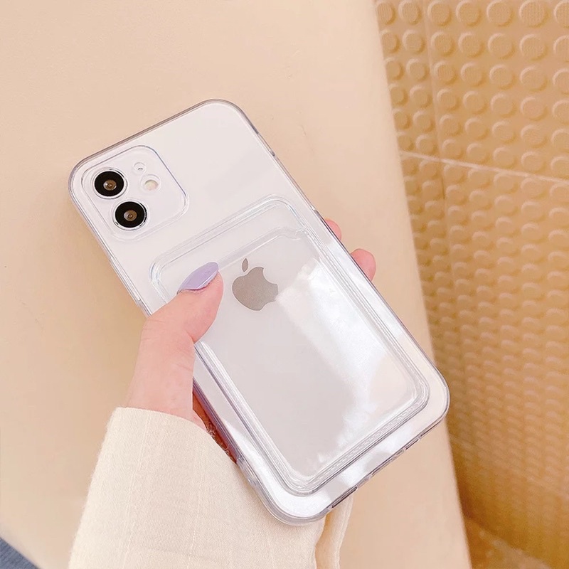 Softcase Transparan Slot Card Holder SAMSUNG S8 S8+ S9 S9+ S10 5G S10+ S20 S20+ S20 ULTRA S20FE S21 S21FE FE S21 S21+ S21 ULTRA S22 S22+ S22 ULTRA S23 S23+ S23 ULTRA PLUS Casing Wallet Clearcase Slot TPU Clear Phone Cover