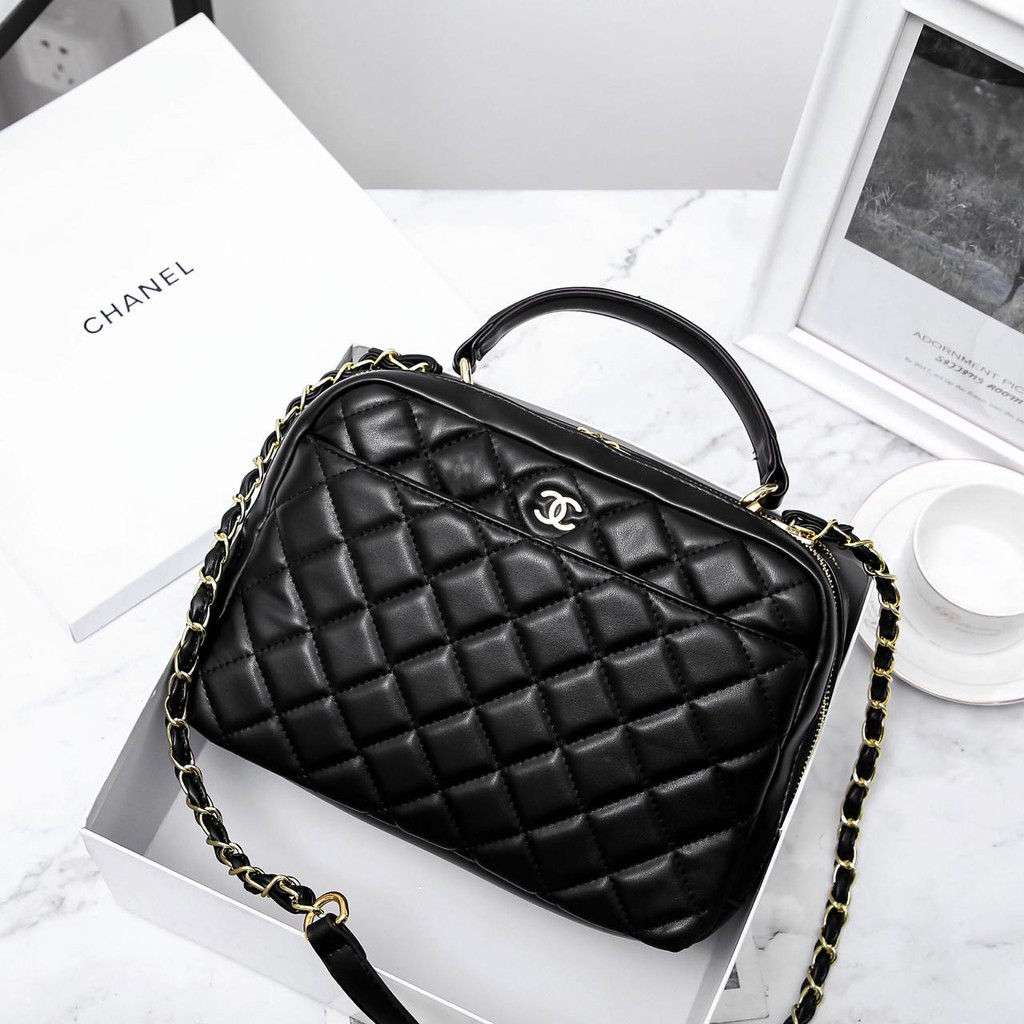 CHANEL Trendy CC Bowling Bag WITH BOX L5870