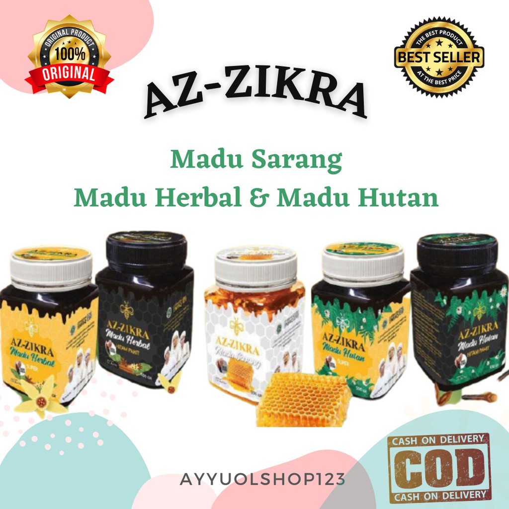 

MADU AZ-ZIKRA | MADU SARANG - MADU HERBAL - MADU HUTAN @500GRAM