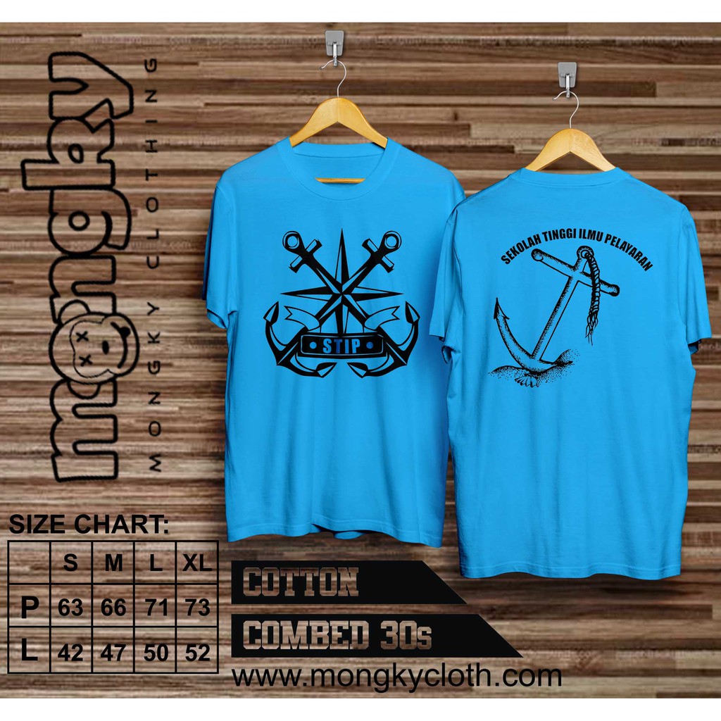 Kaos Jangkar Request Biru Turkis