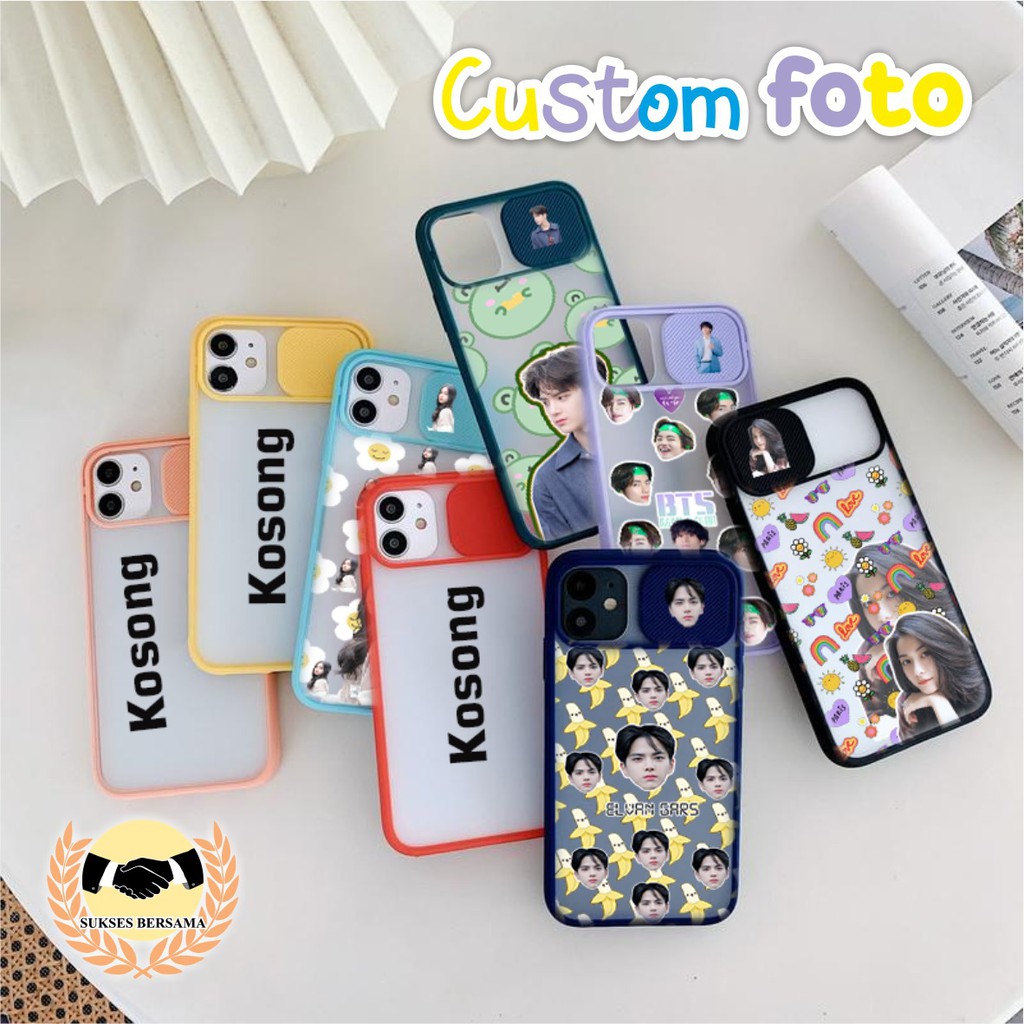 SOFTCASE SLIDE KAMERA CUSTOM FOTO OPPO VIVO SAMSUNG XIAOMI REDMI REALME IPHONE ALL TYPE BSB4675