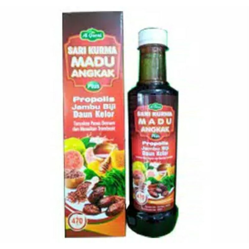 Sari kurma madu angkak al Qorni plus propolis, jambu biji, daun kelor
