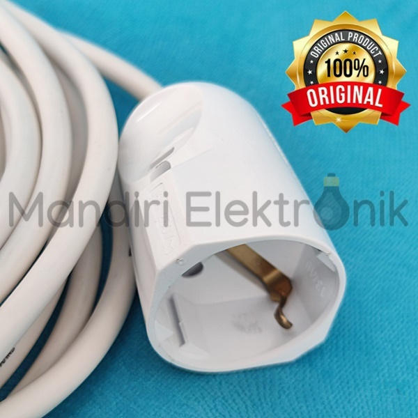 Sambungan Kabel Listrik ETERNA BROCO 13410 Extension - Sambungan Kabel Listrik Arde Kabel Eterna 3 5 10 20 Meter - Sambungan Steker Broco Eterna Serabut Kawat