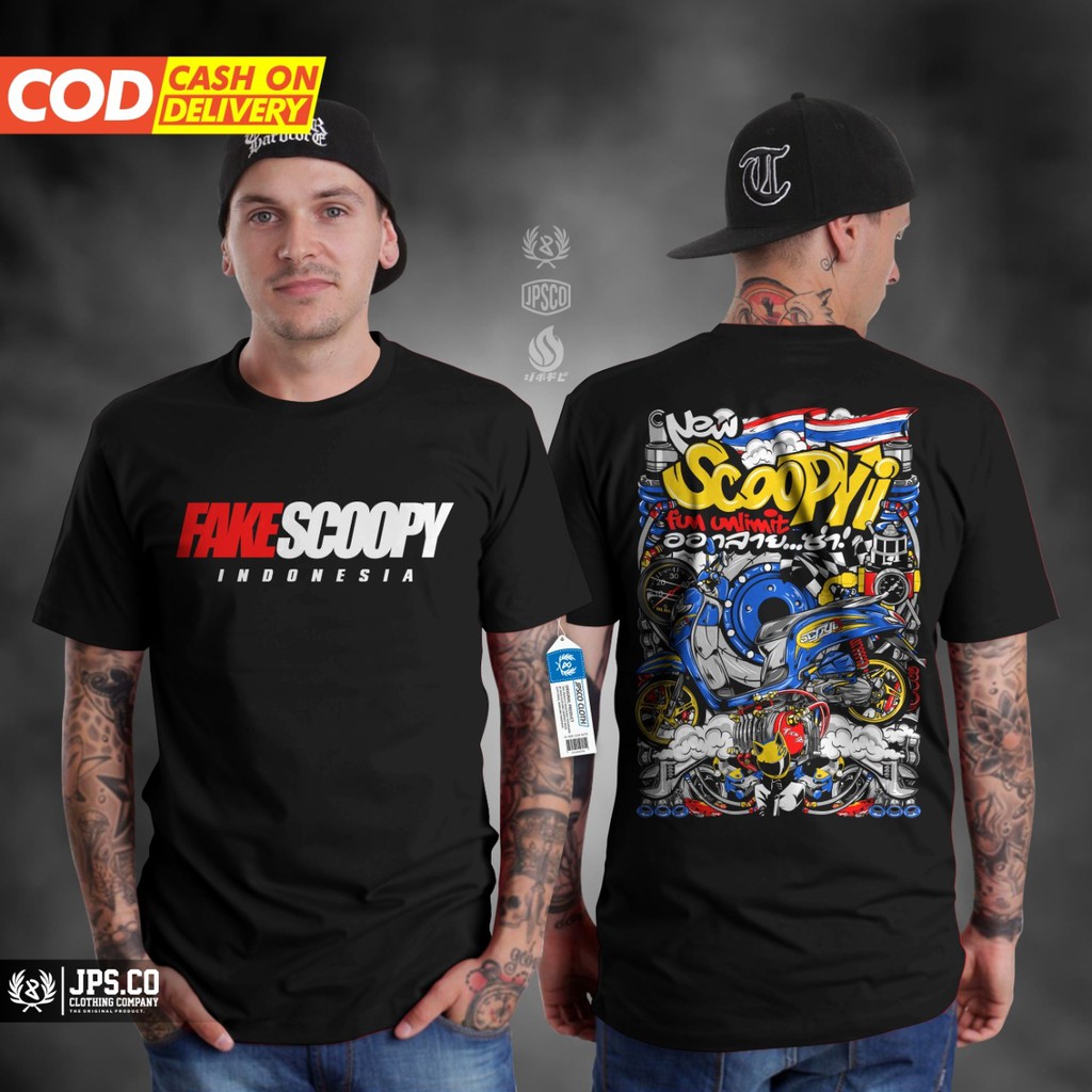 KAOS HONDA SCOOPY INDONESIA BAJU SCOOPY THAILOOK KAOS MOTOR SCOOPY