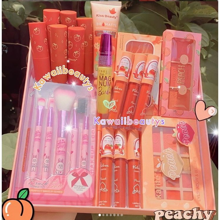Peach Paket Terlengkap / PAKET MAKEUP THAILAND/ PAKET MAKEUP SESERAHAN