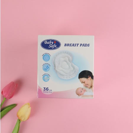 12pcs &amp; 36pcs BREAST PADS BABY SAFE - Pelindung Rembesan ASI Ibu Menyusui