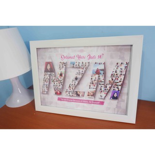 Desain Foto Mozaik cetak bingkai 21x30 cm kado ultah Desain Foto Mozaik cetak bingkai 21x30 cm kado ultah