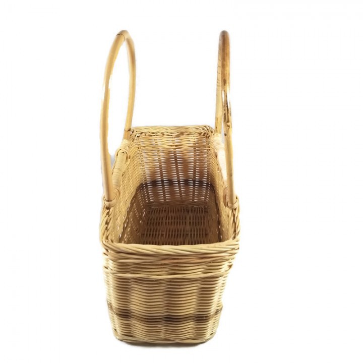 Kerajinan Tangan Rotan - Keranjang Tenteng Kotak Kecil 34x15x29cm