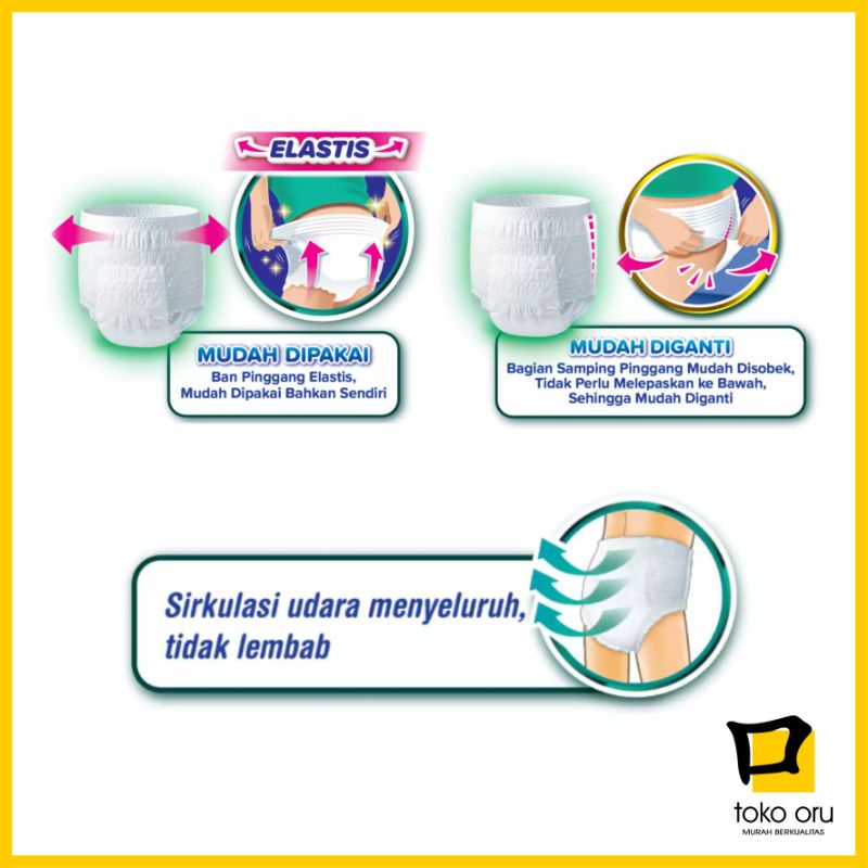 Lifree L8 x 2 Pack Popok Ekstra Serap Dewasa