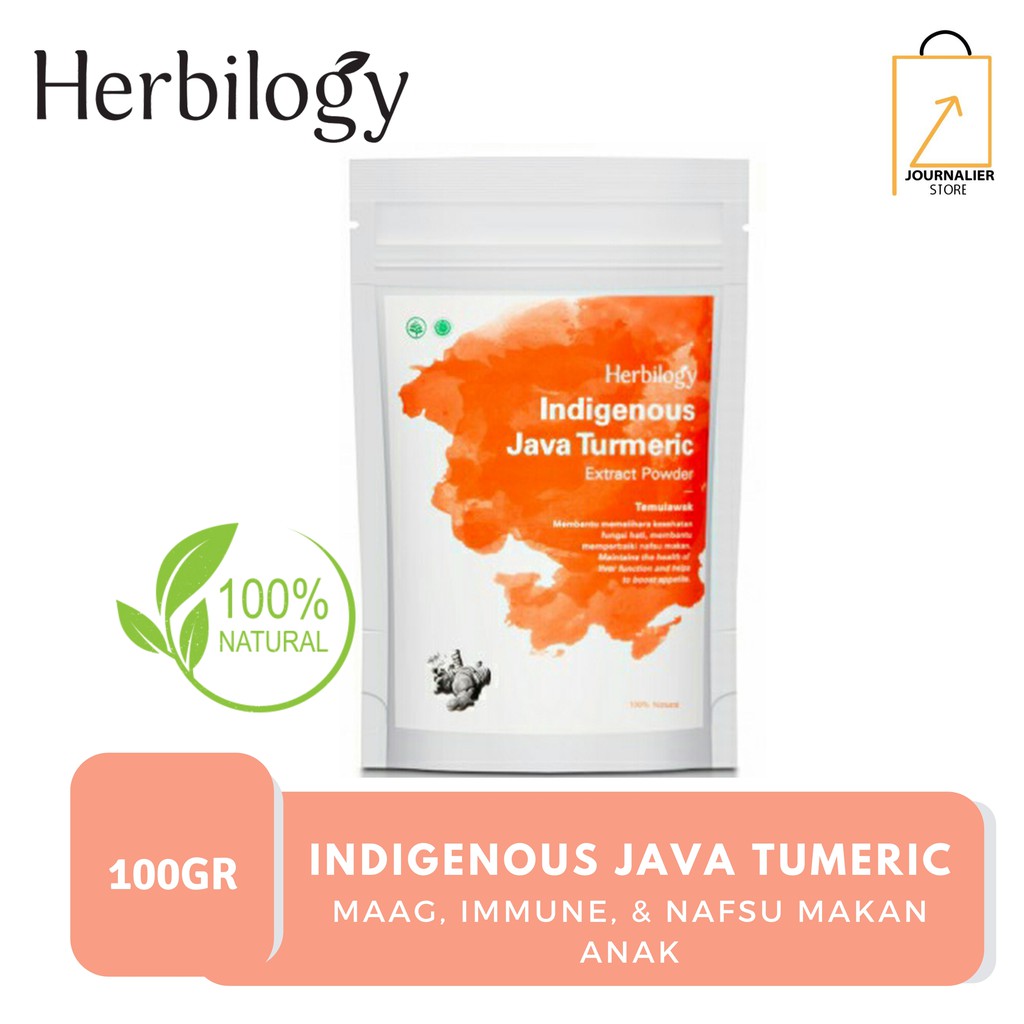 

HERBILOGY Indigenous Java Tumeric Extract Powder TEMULAWAK - 100 Gr