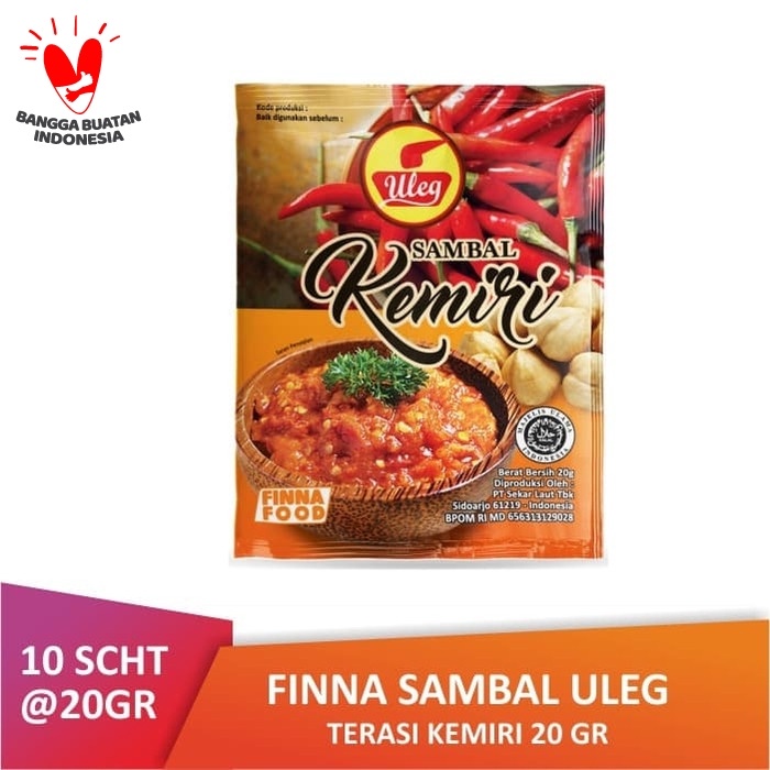 

Fe08774g Pack Finna Sambal Uleg Kemiri Sachet (10 X 20Gr) F3E1F111