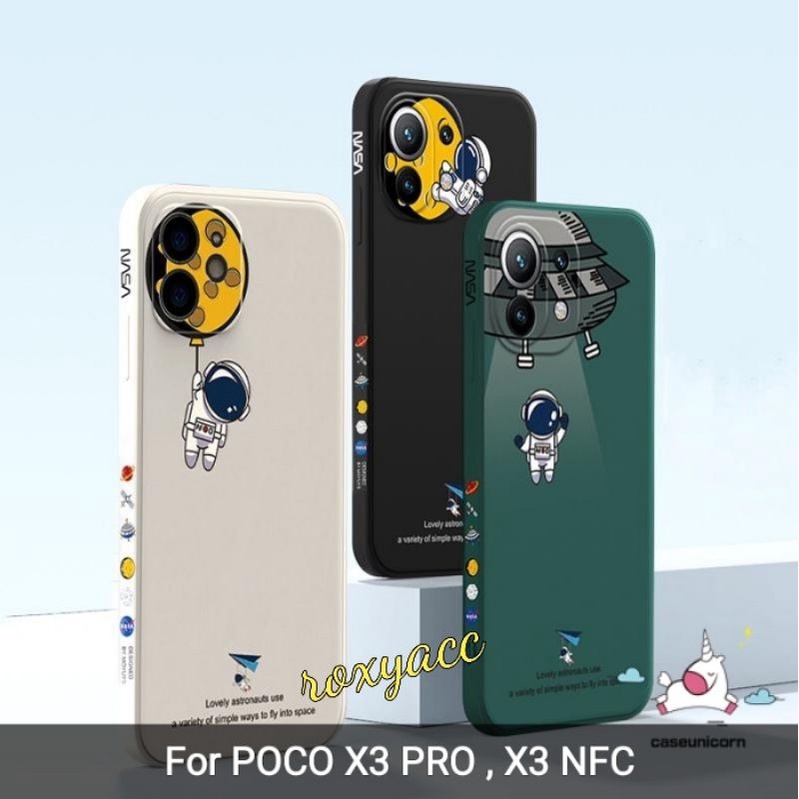 CASE POCO X3 NFC , X3 PRO SOFTCASE MOTIF NASA SILIKON CASING GAMBAR BAHAN LENTUR