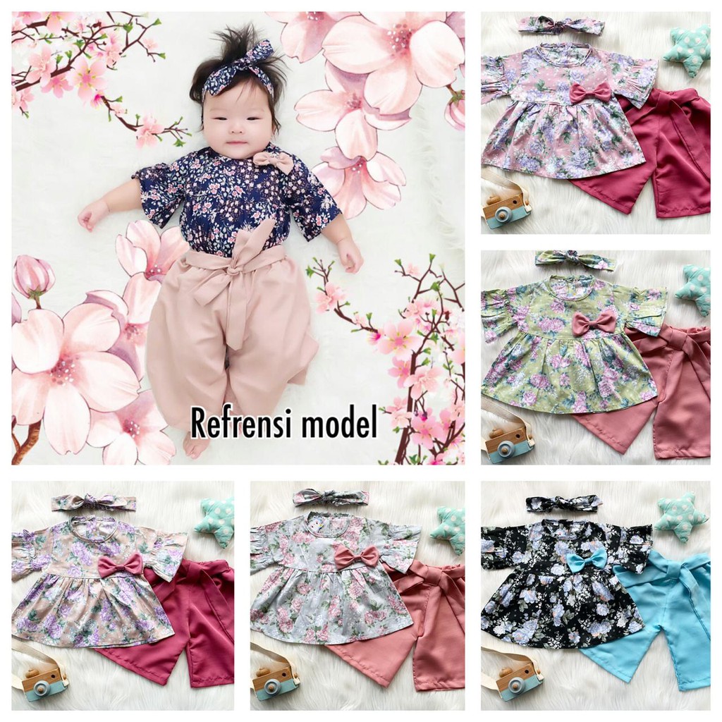 GROSIR CHERRY BLOSSOM SHIRT SET