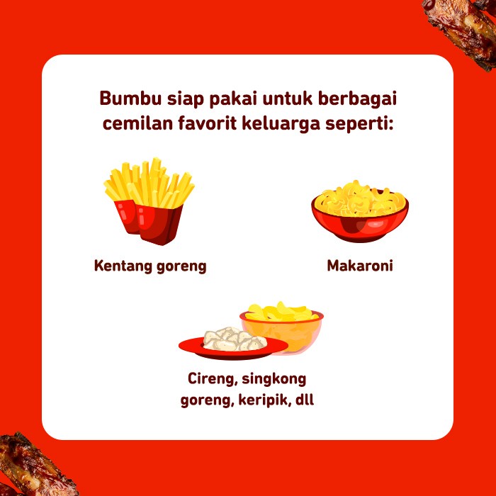 

Instan-Masak-Bumbu- Bumbu Indofood Kentang Goreng Barbeque 25 Gr (Pcs) -Bumbu-Masak-Instan.