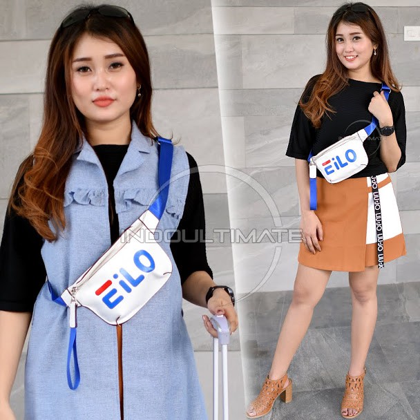 Waist Bag Import Tas Selempang tas kulit LL-041 Sling Bag Wanita Tas Pinggang Wanita