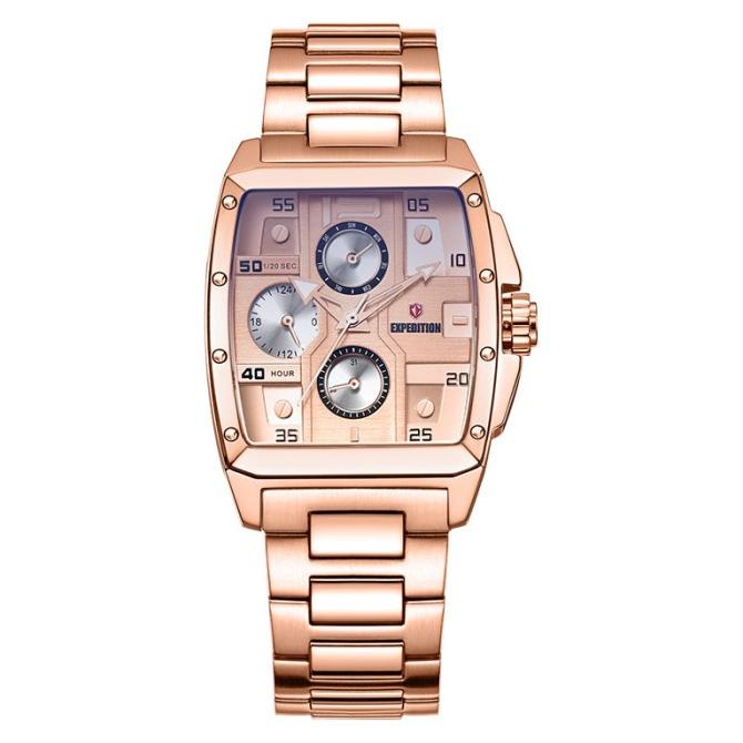 Jam Tangan Wanita Expedition E 6636 BF BRGRG Ladies Rose Gold Dial Ro barang ada