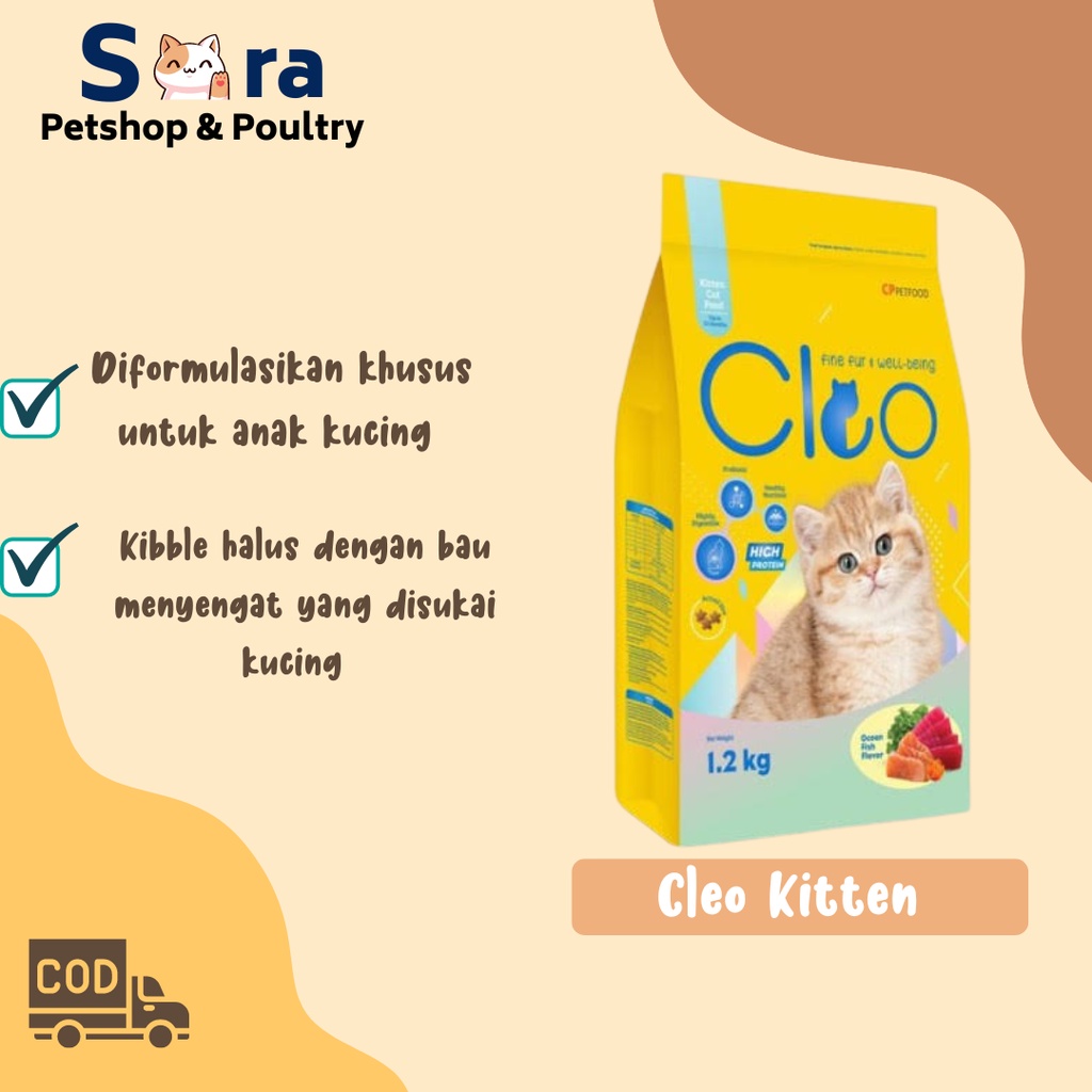 CLEO KITTEN REPACK 500GR CLEO DRYFOOD ANAK KUCING