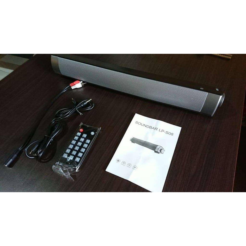 GS8 double speaker 10w Portable Bluetooth Soundbar speaker Home Theater + Remote Hifi LP-S08 tv pc