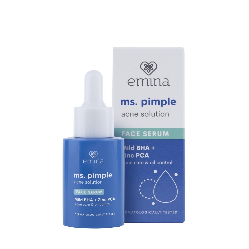 EMINA Ms.Pimple Acne Solution Face Serum 30mL | Serum Wajah BY AILIN