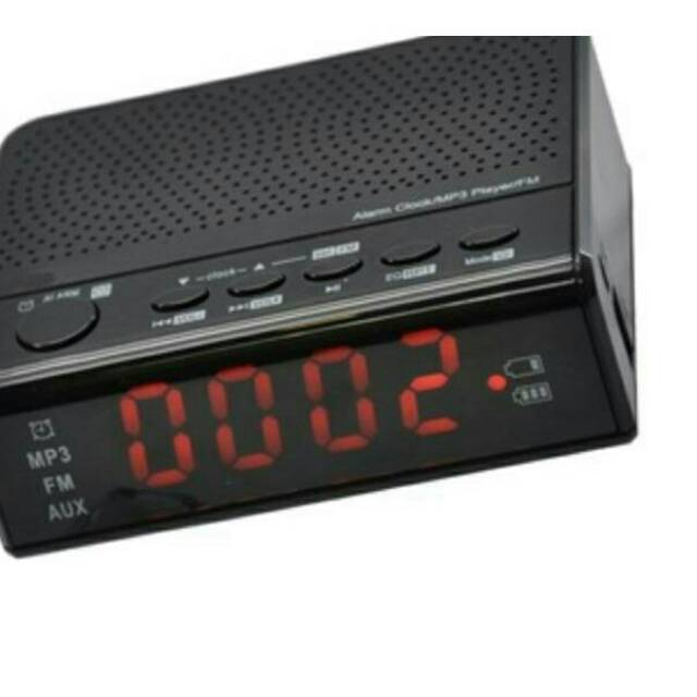 SPEAKER BLUETOOTH JAM ALARM RADIO FM SD CARD MP3/JAM MEJA DIGITAL SPEAKER WIRELESS PORTABLE HANDFREE