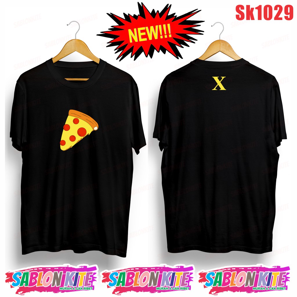 MURAH!!! KAOS TEMPUSS PIZZA UNISEX SK1029 UNISEX COMBED 30S