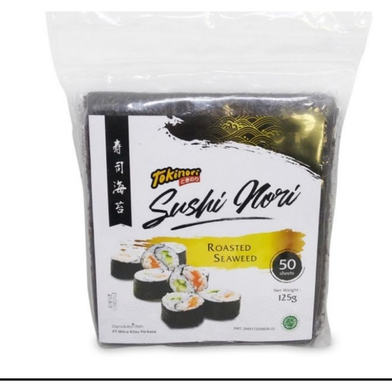 

TOKINORI SUSHI NORI ROASTED SEAWEED 50 SHEET 125g