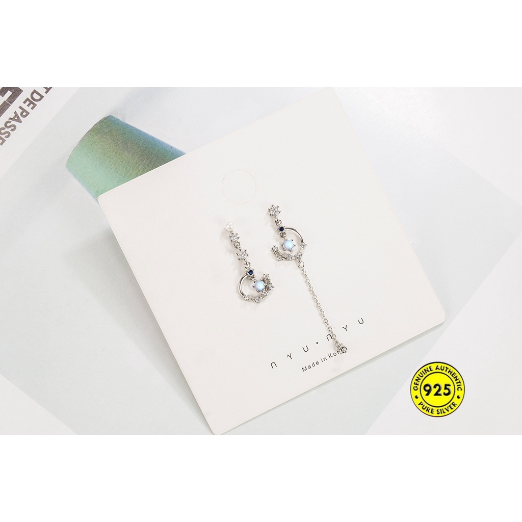 Anting Tusuk Sterling Silver 925 Dengan Batu Zircon Untuk Wanita U1018