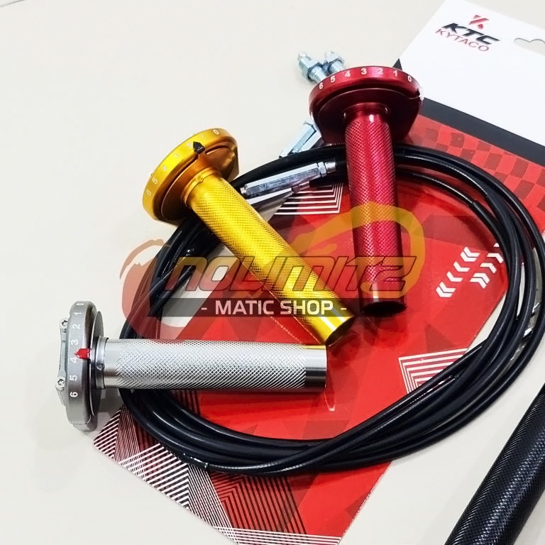 Gas Spontan KTC Kytaco 2 Kabel TX2 GR CNC Universal NMAX Aerox 155 PCX