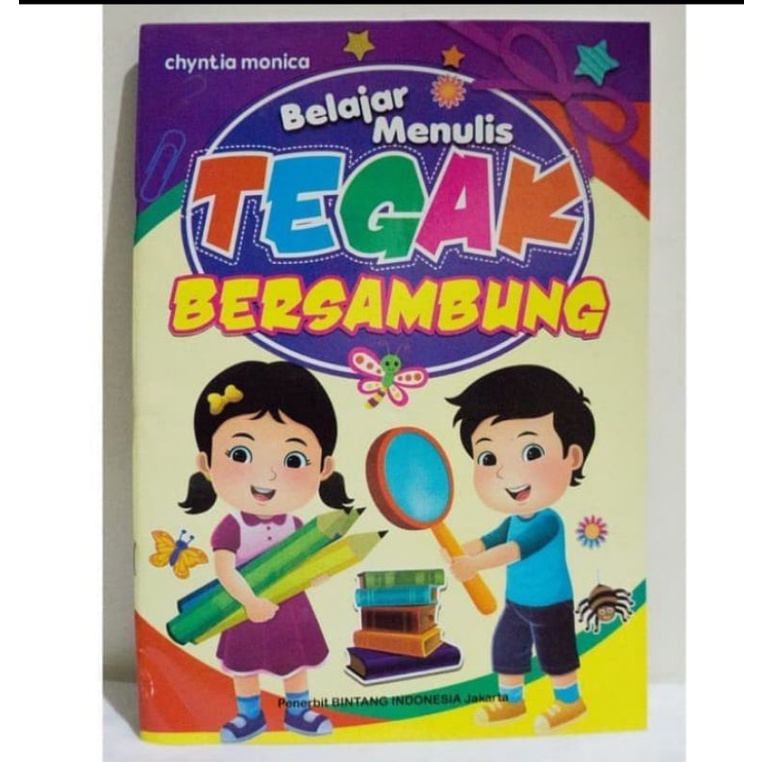 Buku Belajar menulis tegak bersambung