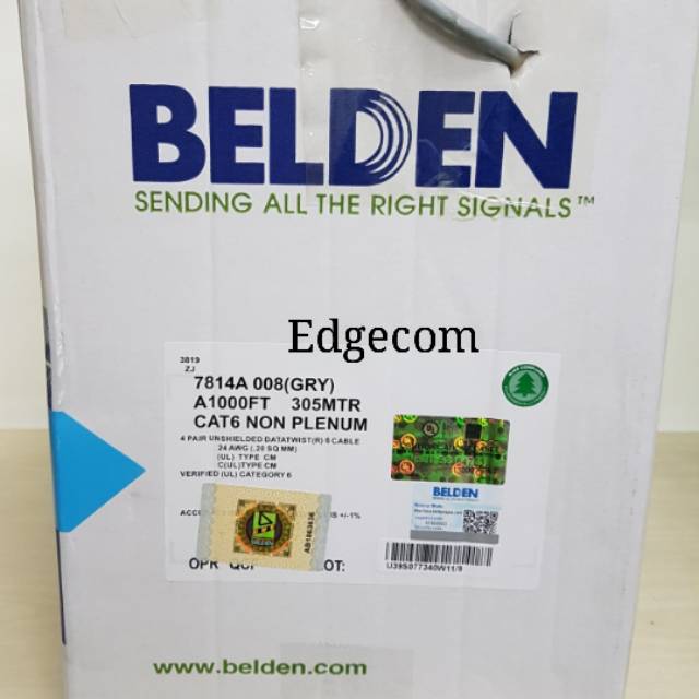 Kabel Lan UTP Cat6 BELDEN ORIGINAL USA