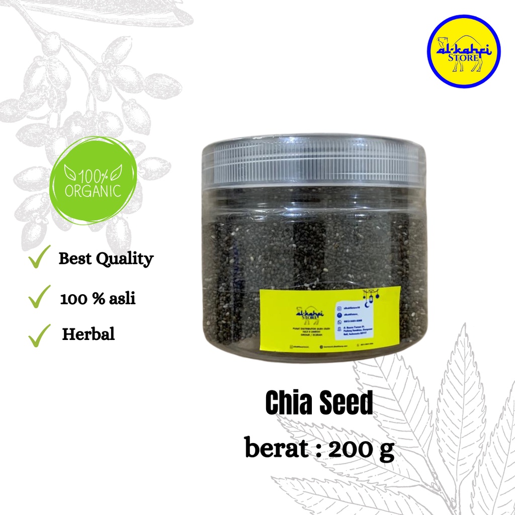 

Organic Chia Seed Grade A Premium 100gr Quality Original 100% / Chia Seed Organik / Chiaseed Chiaseeds Cia seed / Chia Seeds / Chea Seed / Cia Seed Organik / Chia Seed 100% Original Kualitas Premium