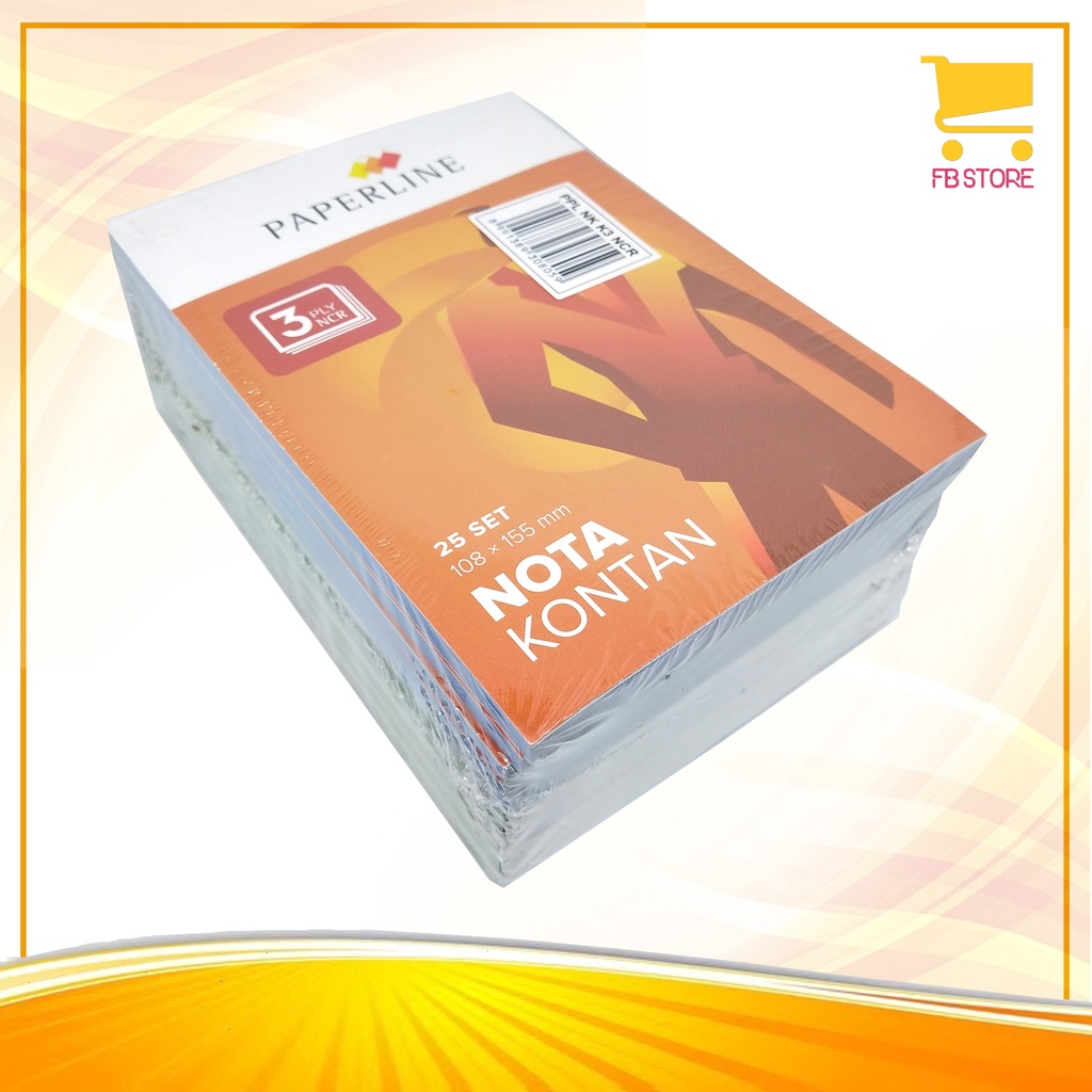 

Nota Kontan APP Paperline NCR 3 Ply Kecil 108 x 155mm Per Pak (10 Pcs)