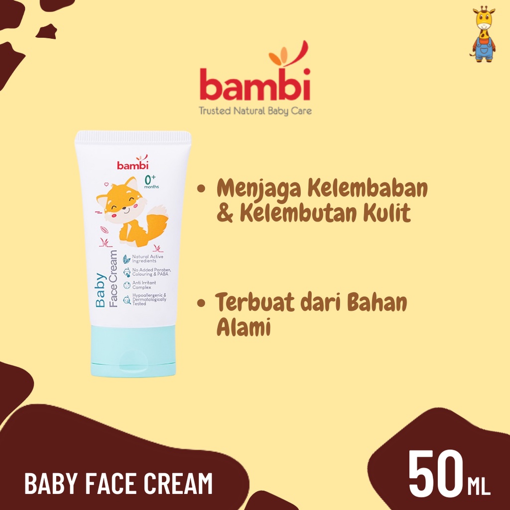 Bambi Baby Face Cream 50ml - krim wajah