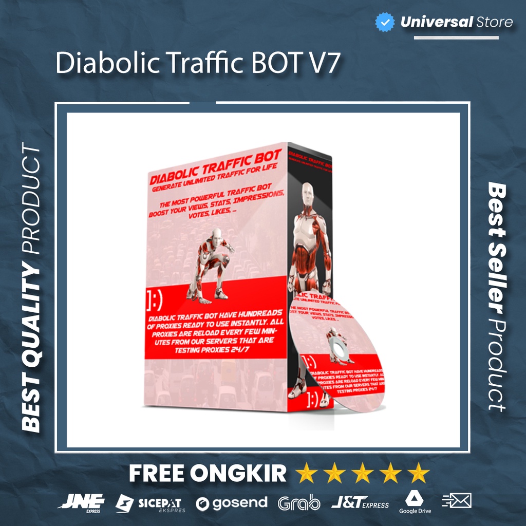 Software Aplikasi Diabolic Traffic BOT V7 Full Version Terbaru PRO Lifetime Premium