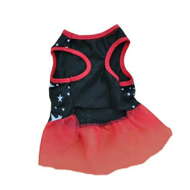 dress cantik murah motif bintang tutu baju anjing kucing